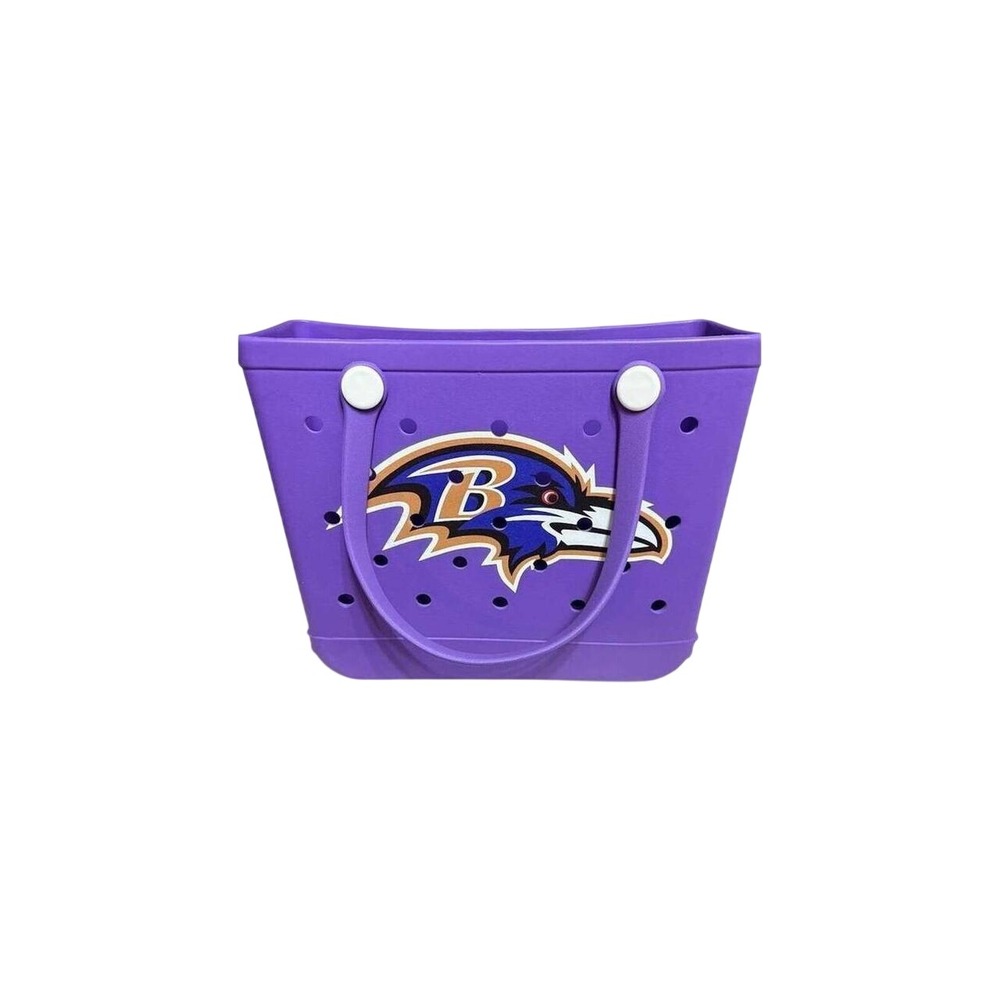 Baltimore Ravens Beach Bag | Purple Waterproof EVA Tote | NFL Football Fan Gift